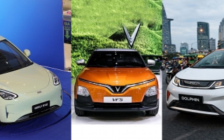 VinFast VF 5 cạnh tranh thế nào với bộ đôi xe điện Trung Quốc Geely EX2 và BYD Dolphin?